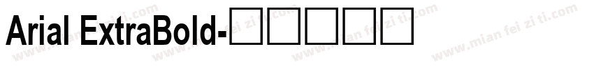 Arial ExtraBold字体转换